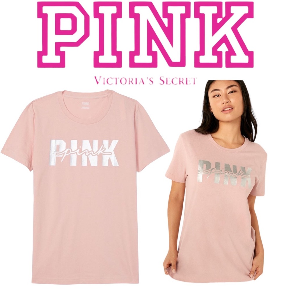 Authentic VS Pink Logo T-Shirt